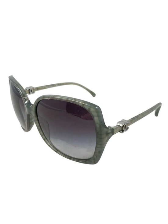Chanel Accessories - Chanel Sunglasses CC Logo Acetate Green Silver Eyewear